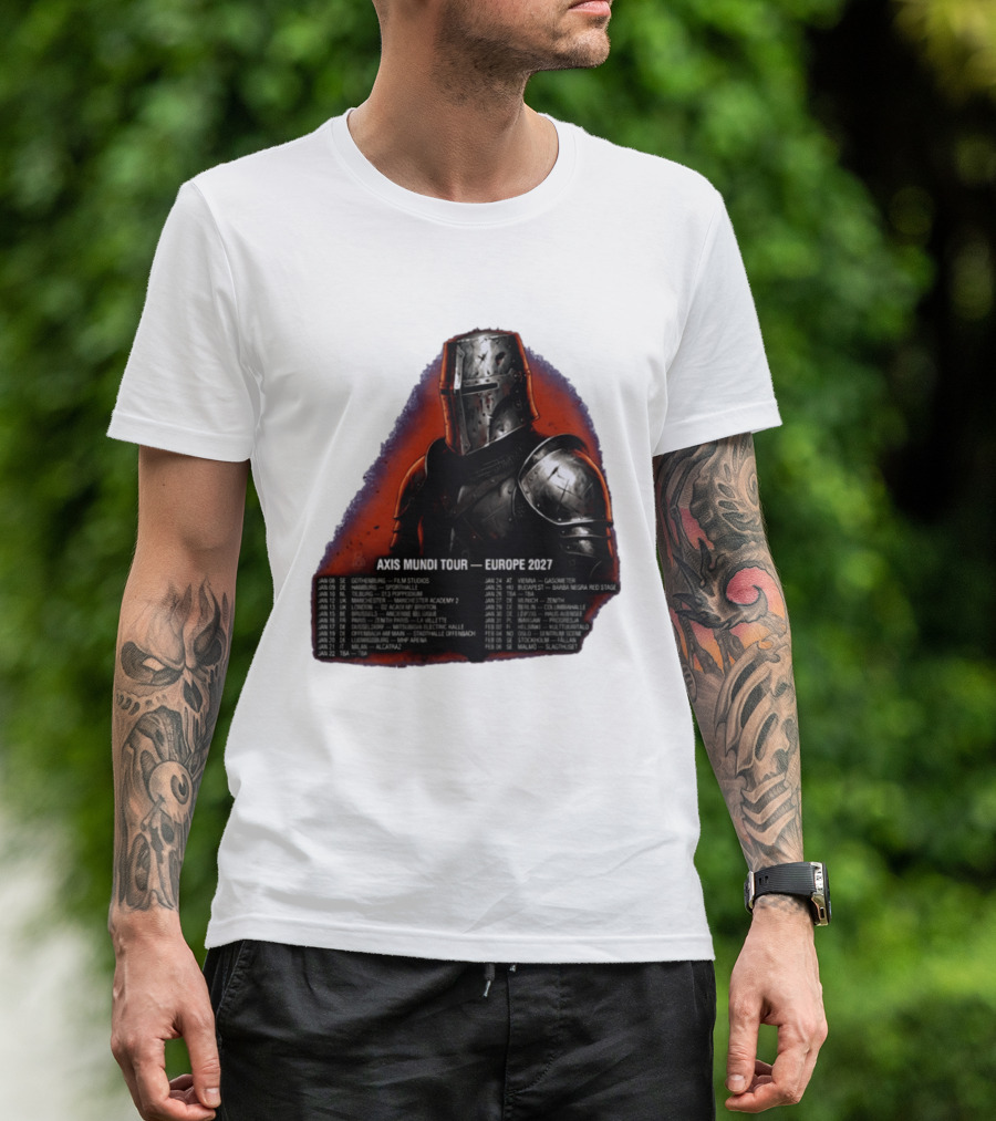 Imminence August Burns Red Axis Mundi Tour 2027 Europe Knights T-Shirt