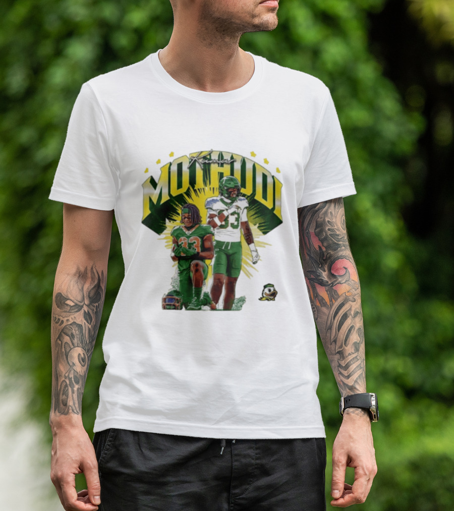 Kamar Mothudi Oregon Ducks Linebacker 33 Football Player T-Shirt