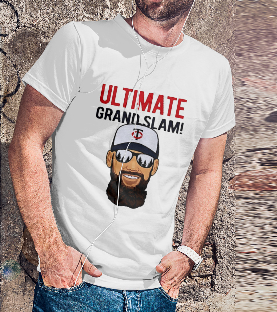 Minnesota Twins Ultimate Grand Slam MLB Bearded Player With Sunglasses T-Shirt