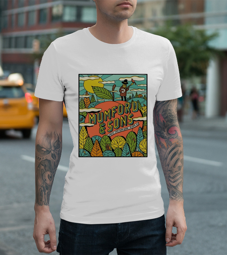 Mumford & Sons State Farm Arena Atlanta GA Concert 9/10/26 Sun Nature T-Shirt