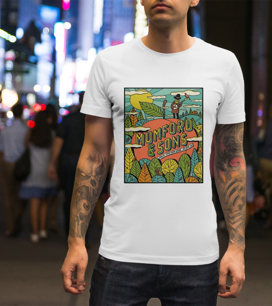 Mumford & Sons State Farm Arena Atlanta GA Concert 9/10/26 Sun Nature T-Shirt