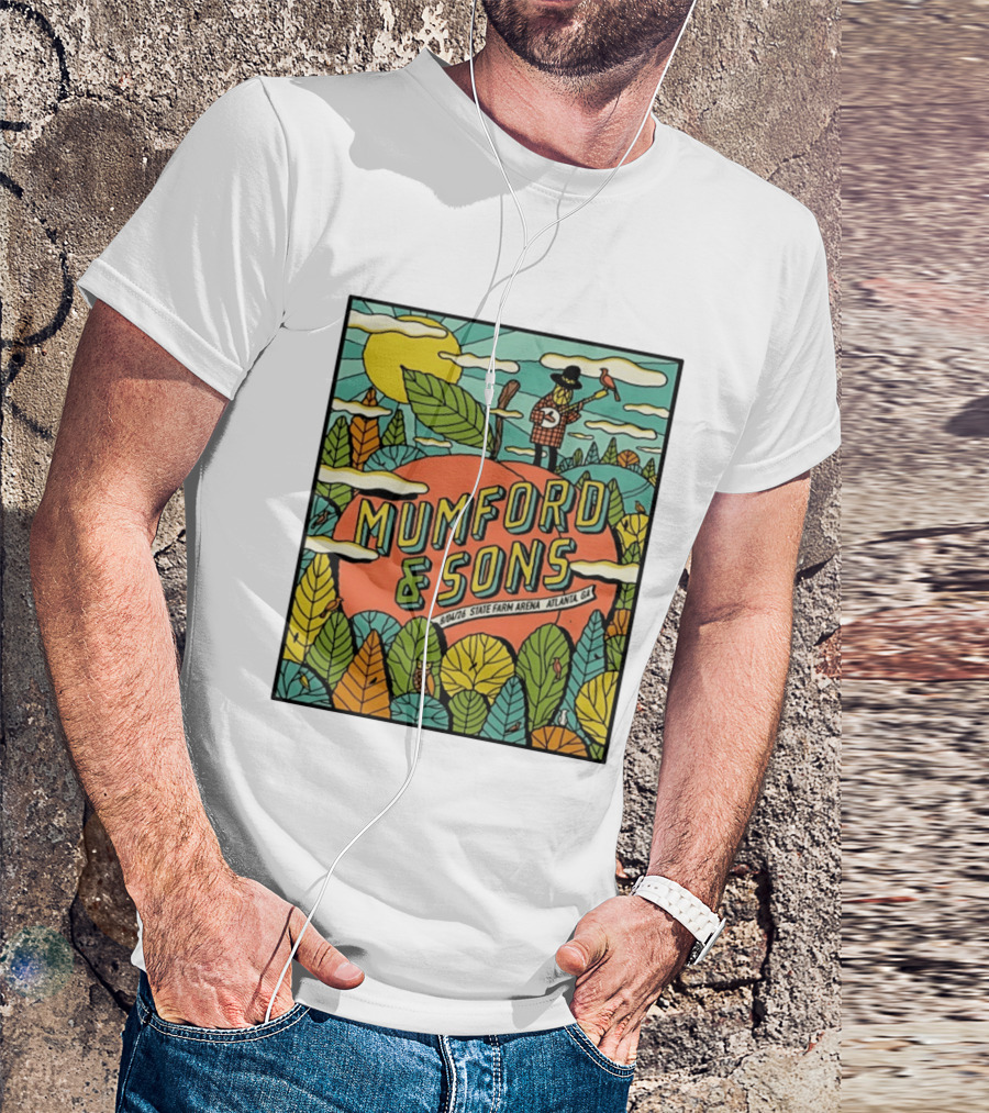 Mumford & Sons State Farm Arena Atlanta GA Concert 9/10/26 Sun Nature T-Shirt