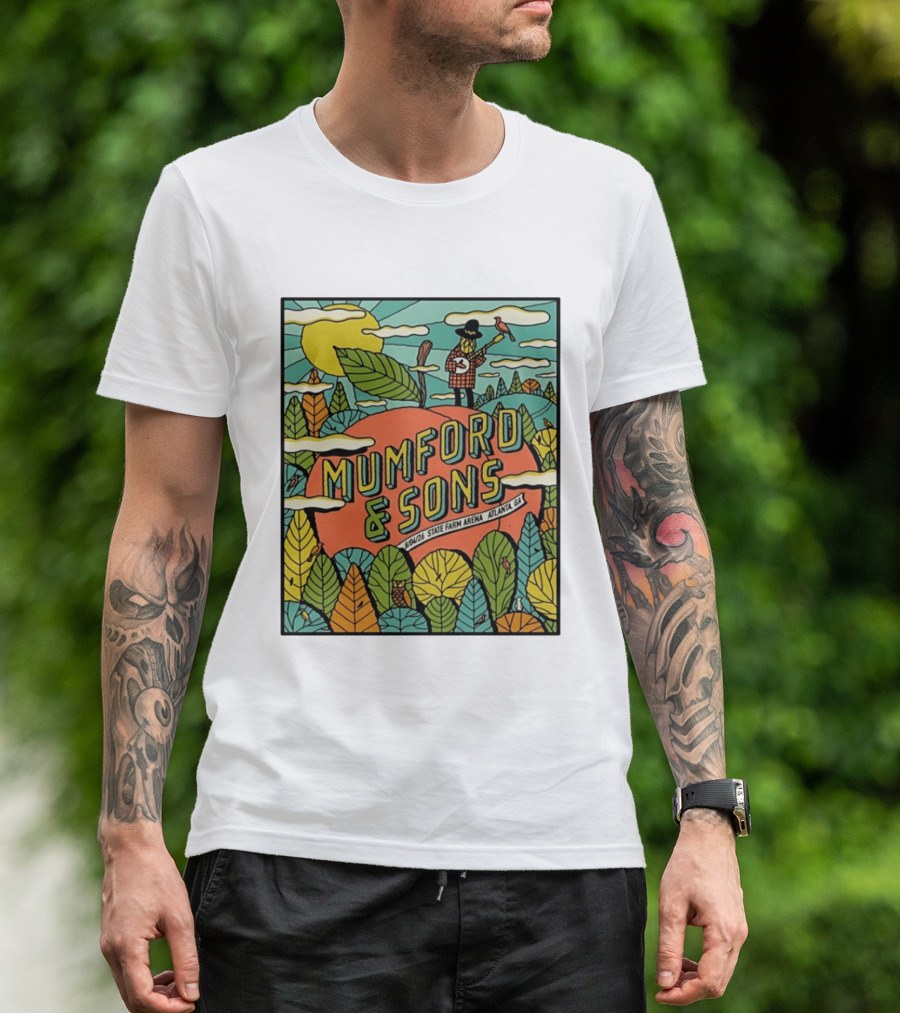 Mumford & Sons State Farm Arena Atlanta GA Concert 9/10/26 Sun Nature T-Shirt