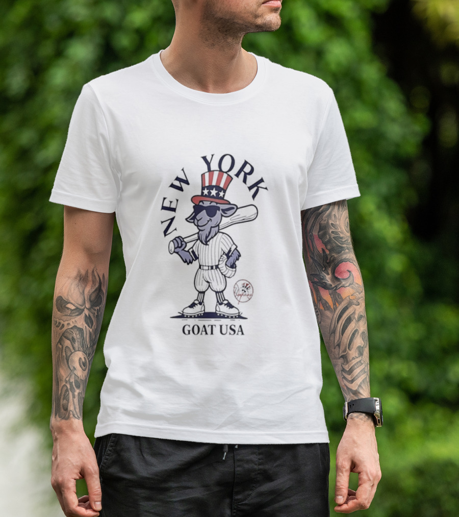 New York Yankees Goat USA Uncle Sam T-Shirt