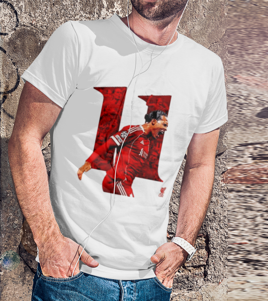 Virgil Van Dijk Liverpool Fifpro World 11 Champions League Star T-Shirt
