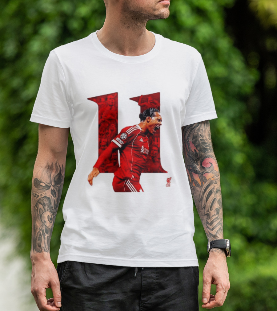 Virgil Van Dijk Liverpool Fifpro World 11 Champions League Star T-Shirt