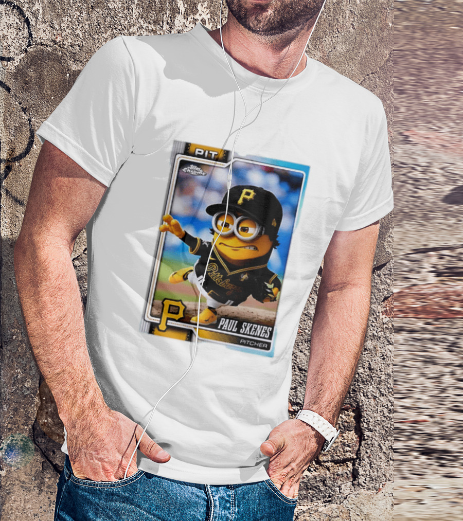 Paul Skenes Pittsburgh Pirates Minion Pitcher Topps Chrome Card PIT T-Shirt