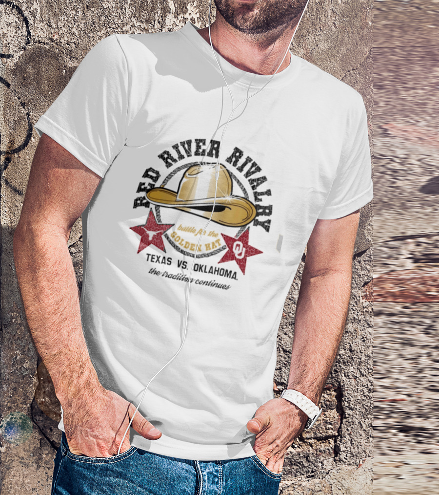 Red River Rivalry Texas Vs Oklahoma The Tradition Continues T-Shirt