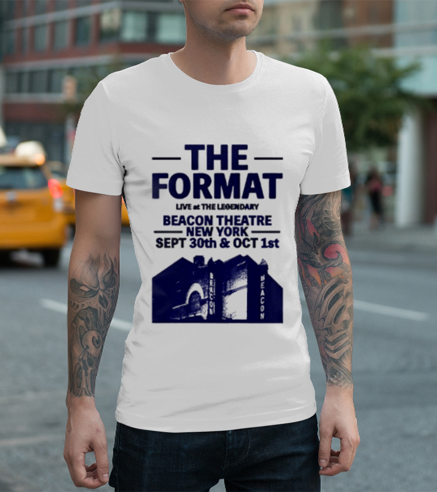 The Format Live At The Legendary Beacon Theatre New York Sept 30th & Oct 1st T-Shirt