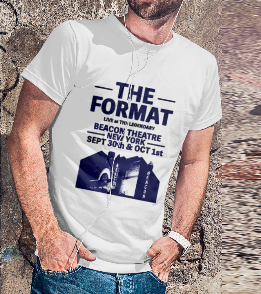 The Format Live At The Legendary Beacon Theatre New York Sept 30th & Oct 1st T-Shirt