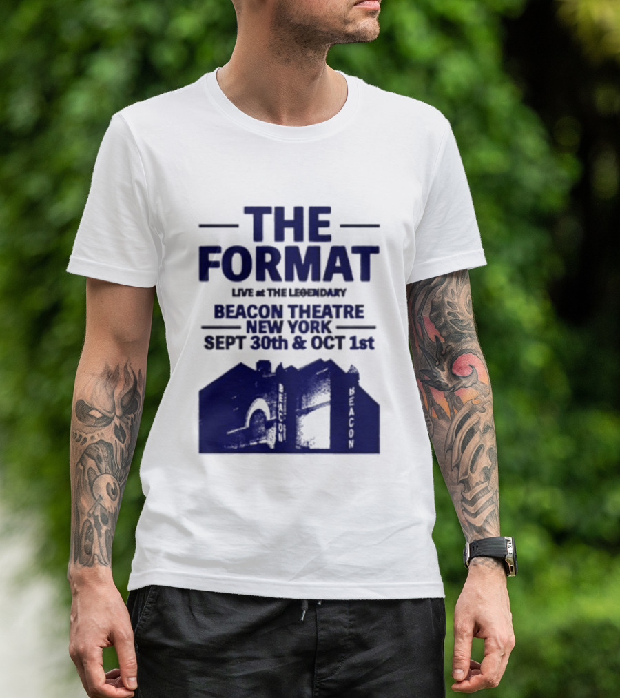The Format Live At The Legendary Beacon Theatre New York Sept 30th & Oct 1st T-Shirt