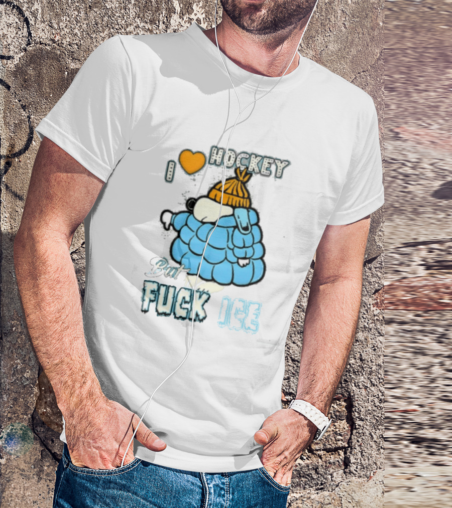 I Love Hockey But Fuck Ice Funny Winter Sports Fan T-Shirt