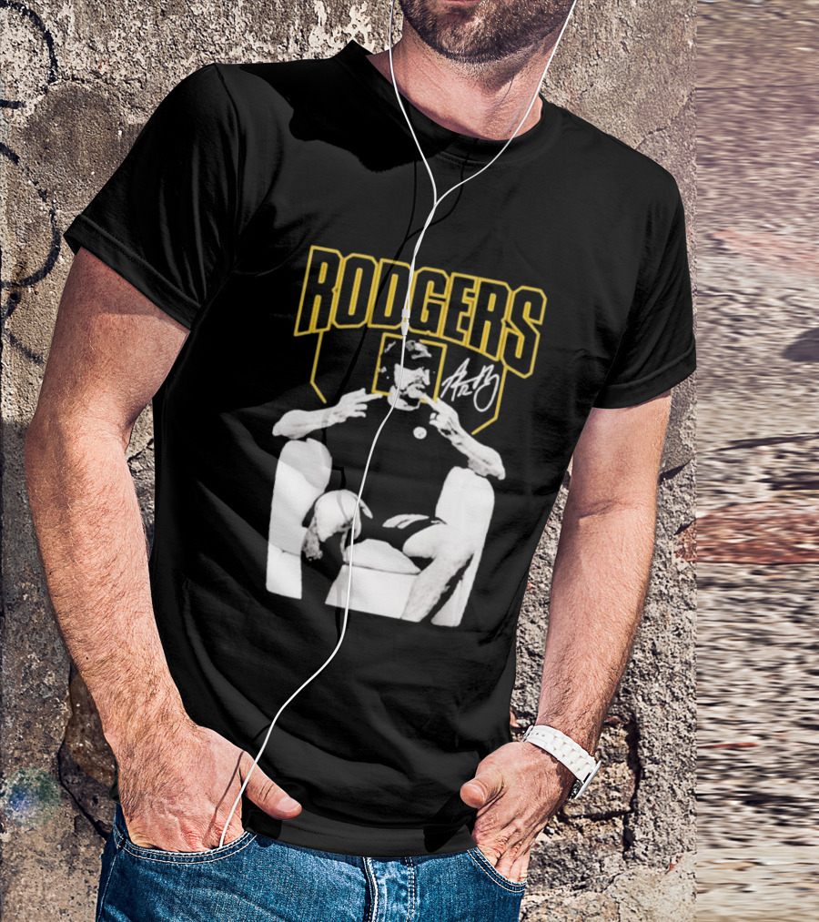Rodgers Absolute Coward Double Middle Finger Pittsburgh Steelers T-Shirt