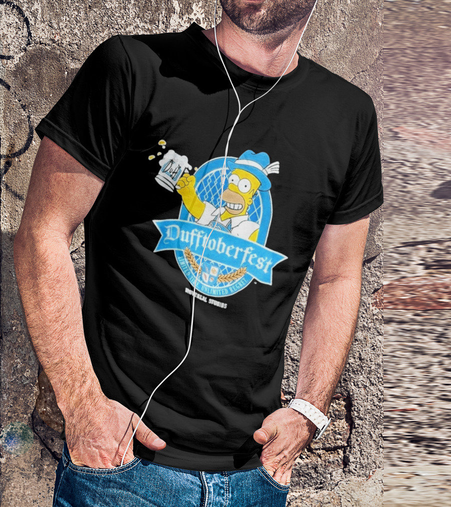Simpsons Homer Dufftoberfest Universal Studios Unlimited Time Unlimited Regret T-Shirt