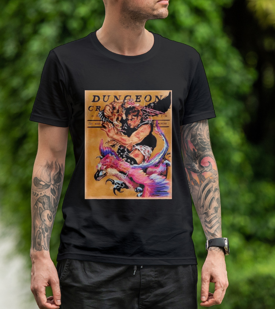 Dungeon Crawler Carl Goddamnit Donut Fantasy Adventure Art By Andrew Bowser T-Shirt