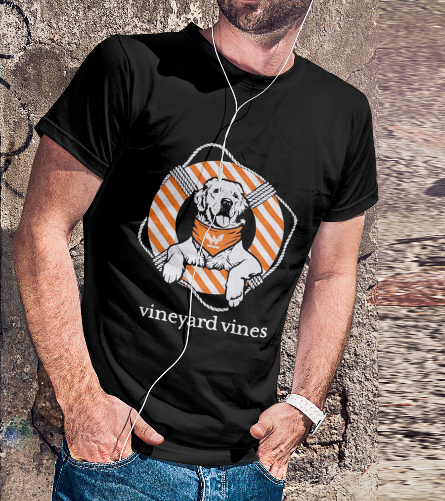 Vineyard Vines Golden Retriever Life Preserver T-Shirt
