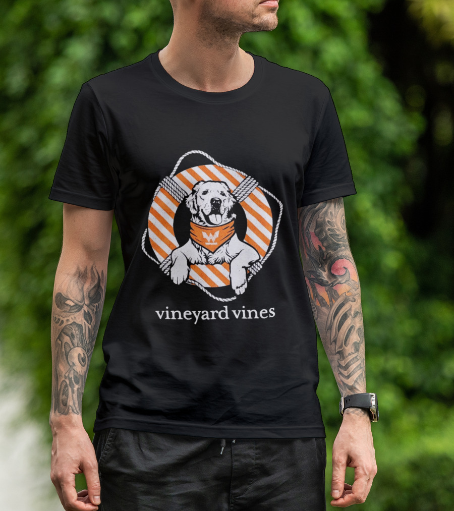 Vineyard Vines Golden Retriever Life Preserver T-Shirt