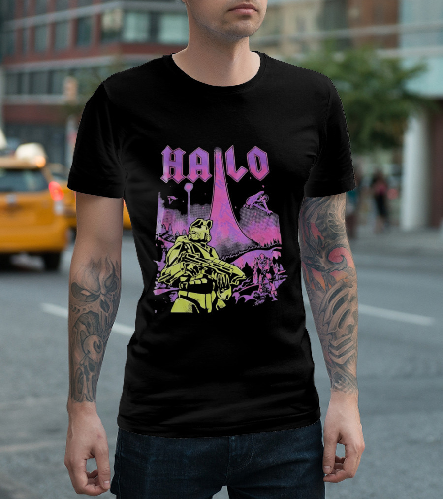 Halo Master Chief Retro Gaming Xbox T-Shirt