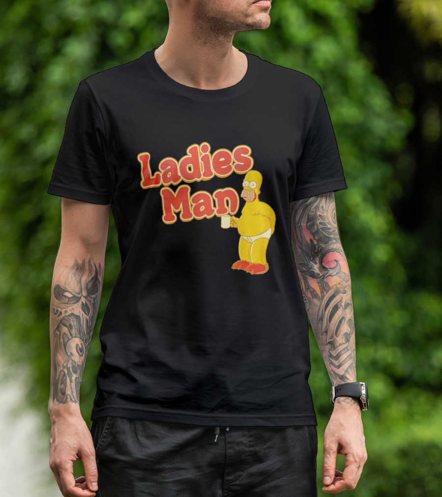 Ladies Man Homer Simpson The Simpsons Cartoon T-Shirt