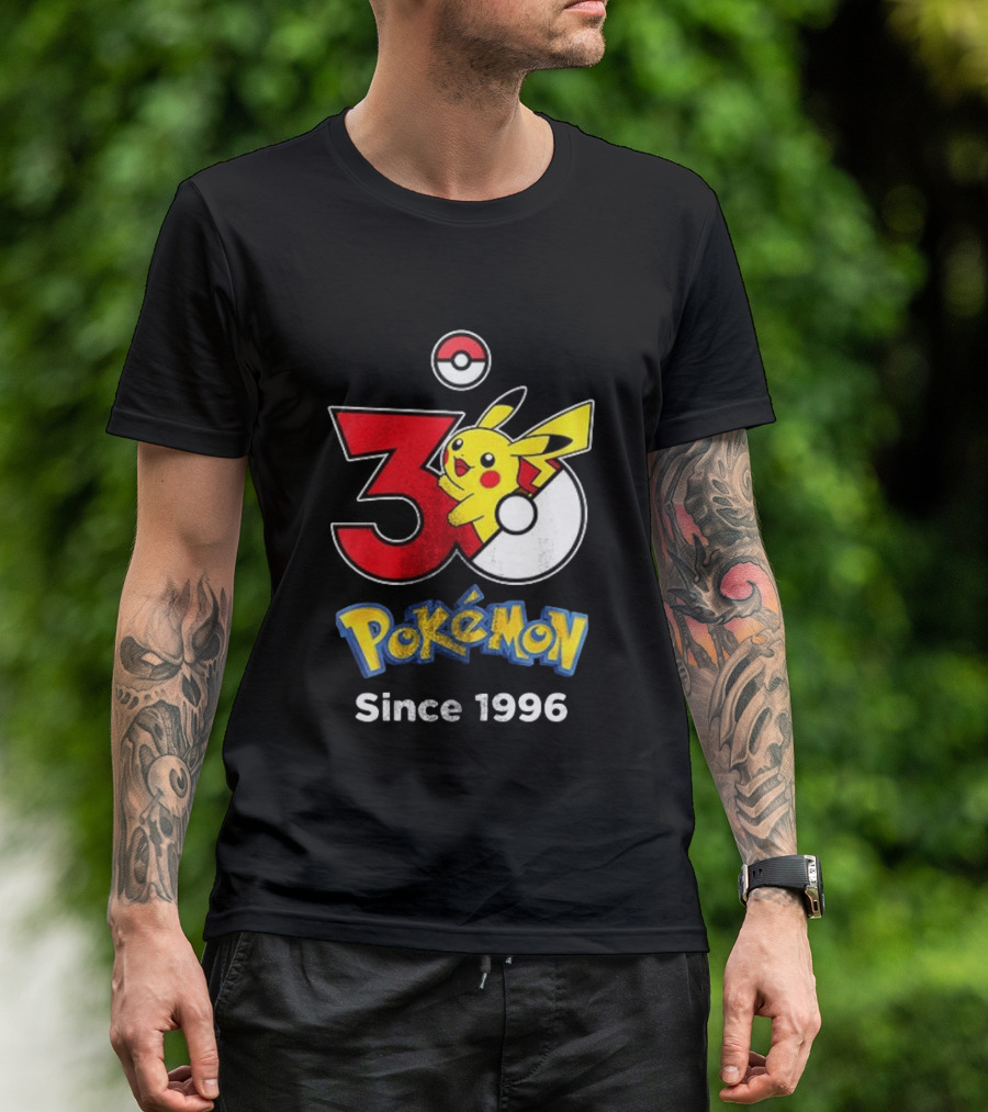 Tampa Bay Buccaneers X Pokemon 30th Anniversary Pikachu Since 1996 Celebration T-Shirt