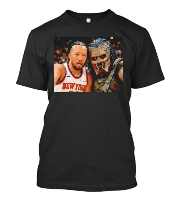New York Knicks Jalen Brunson And Predator Basketball Encounter T-Shirt