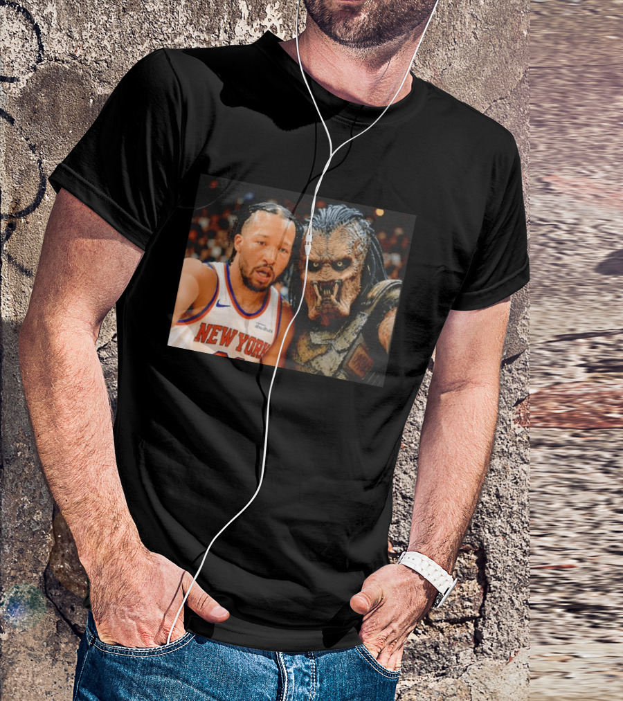 New York Knicks Jalen Brunson And Predator Basketball Encounter T-Shirt