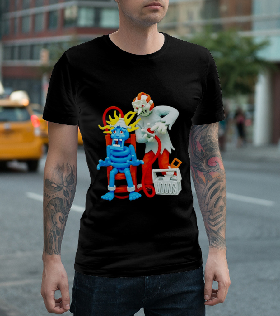 Friday The 13th Jason Voorhees Electrocution Scene Woods T-Shirt