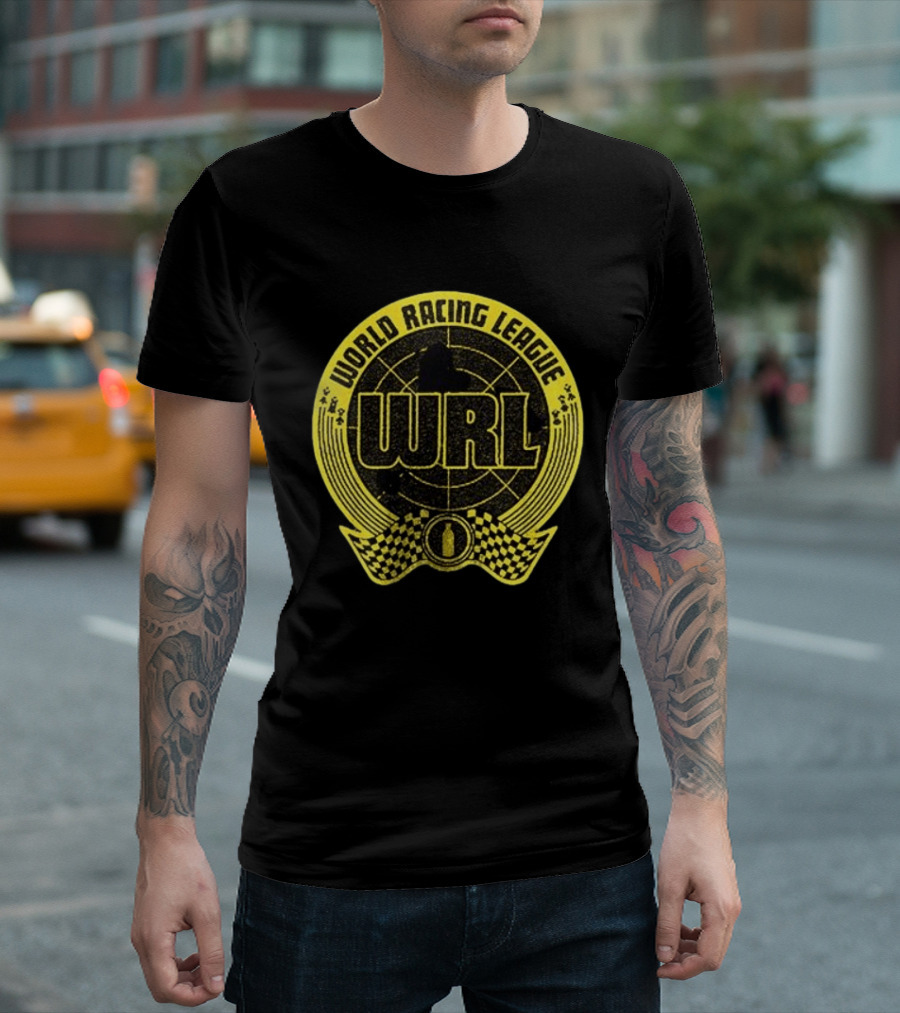 World Racing League WRL Racing Checkered T-Shirt