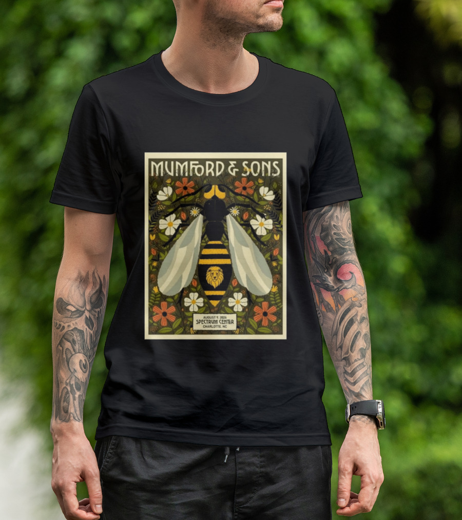 Mumford And Sons Event August 9 2026 Spectrum Center Charlotte NC T-Shirt