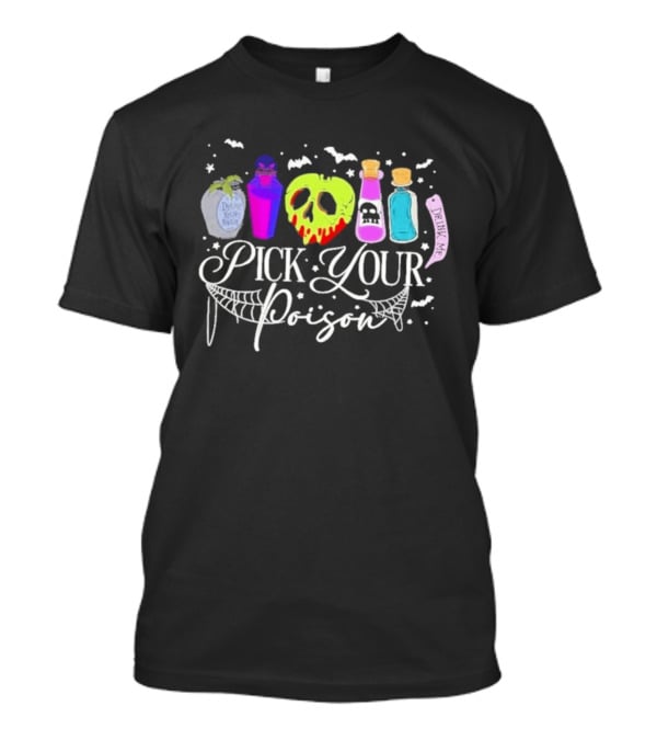 Disney Villains Pick Your Poison Halloween Potion Bottles T-Shirt