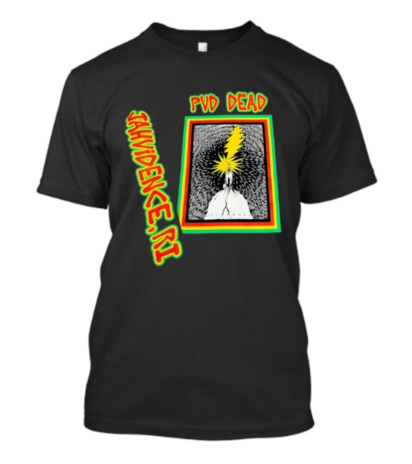 PVD Dead Jahvidence RI Providence Graphic Lightning Bolt T-Shirt