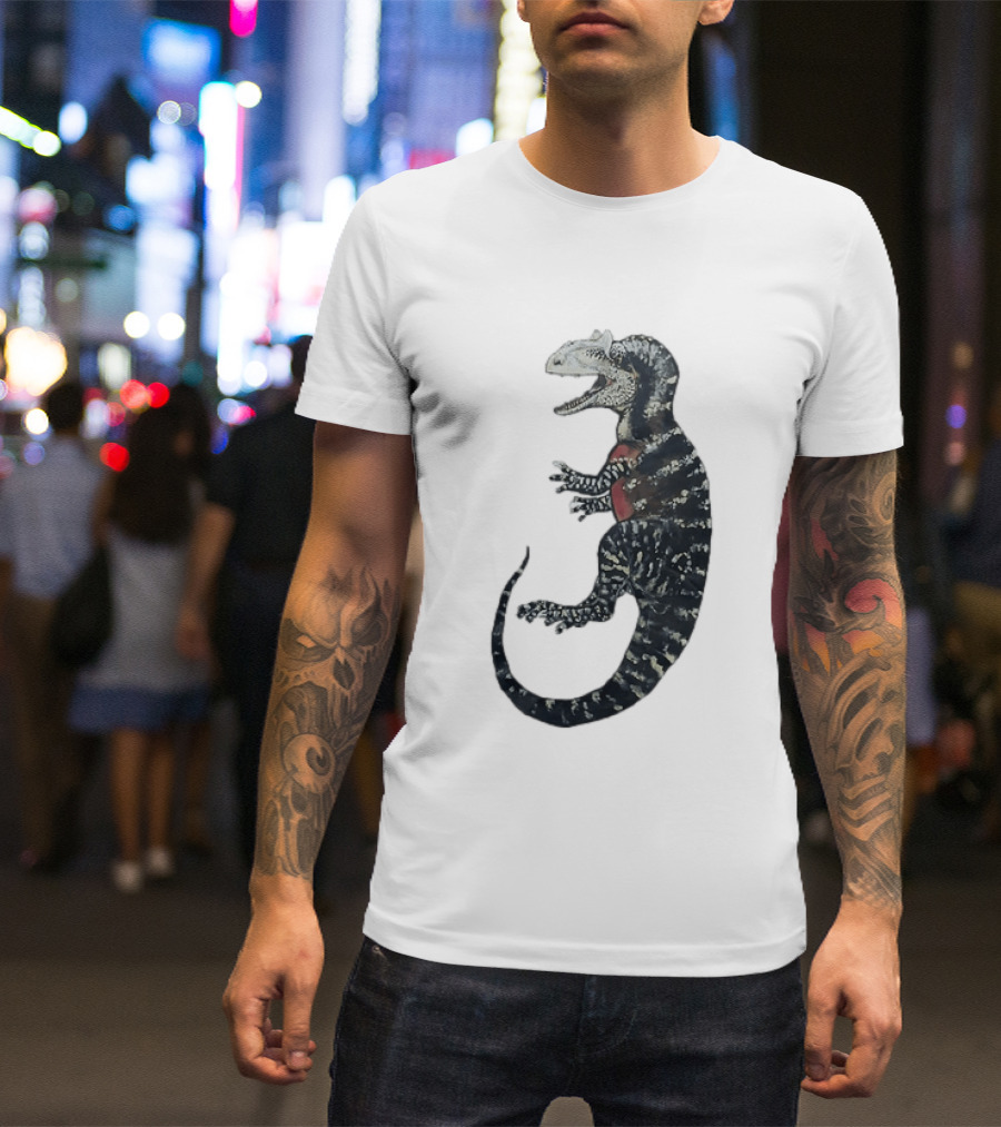 Allosaurus Dinosaur Prehistoric Paleontology Detailed Fossil T-Shirt