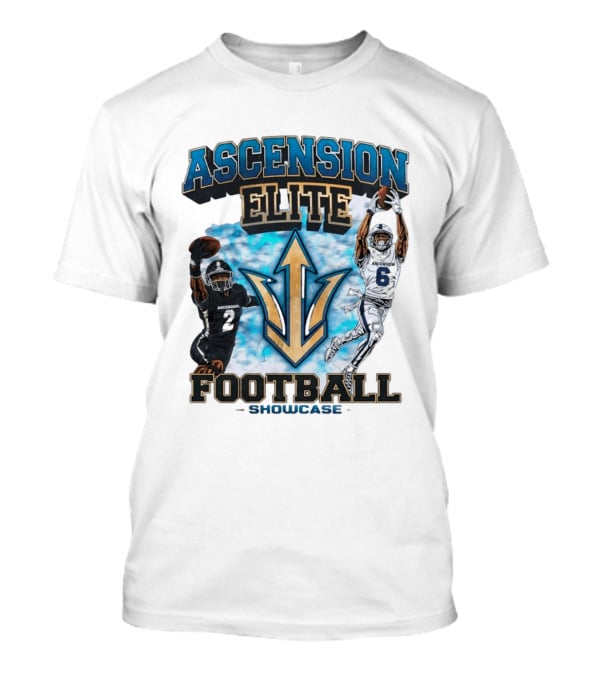 Ascension Elite Football Players 2 And 6 Showcase Sky Clouds T-Shirt