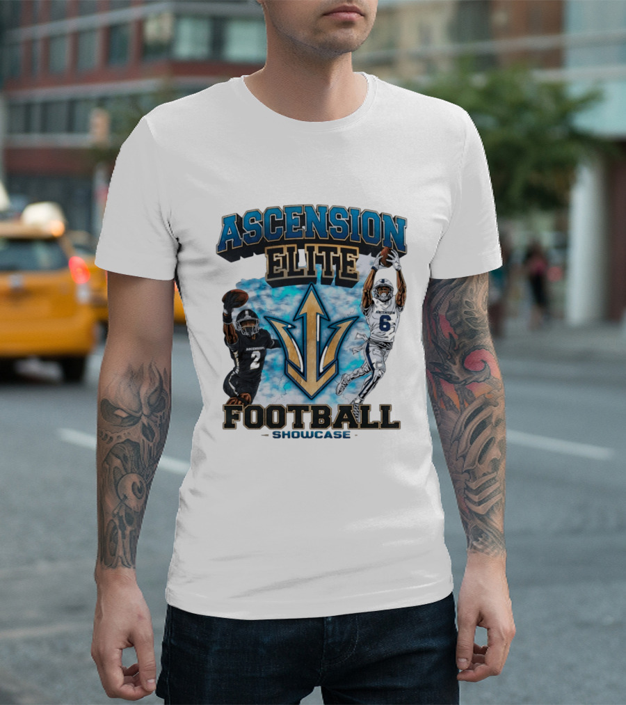 Ascension Elite Football Players 2 And 6 Showcase Sky Clouds T-Shirt