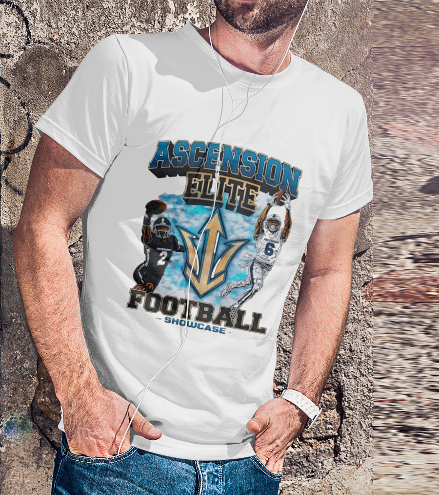 Ascension Elite Football Players 2 And 6 Showcase Sky Clouds T-Shirt