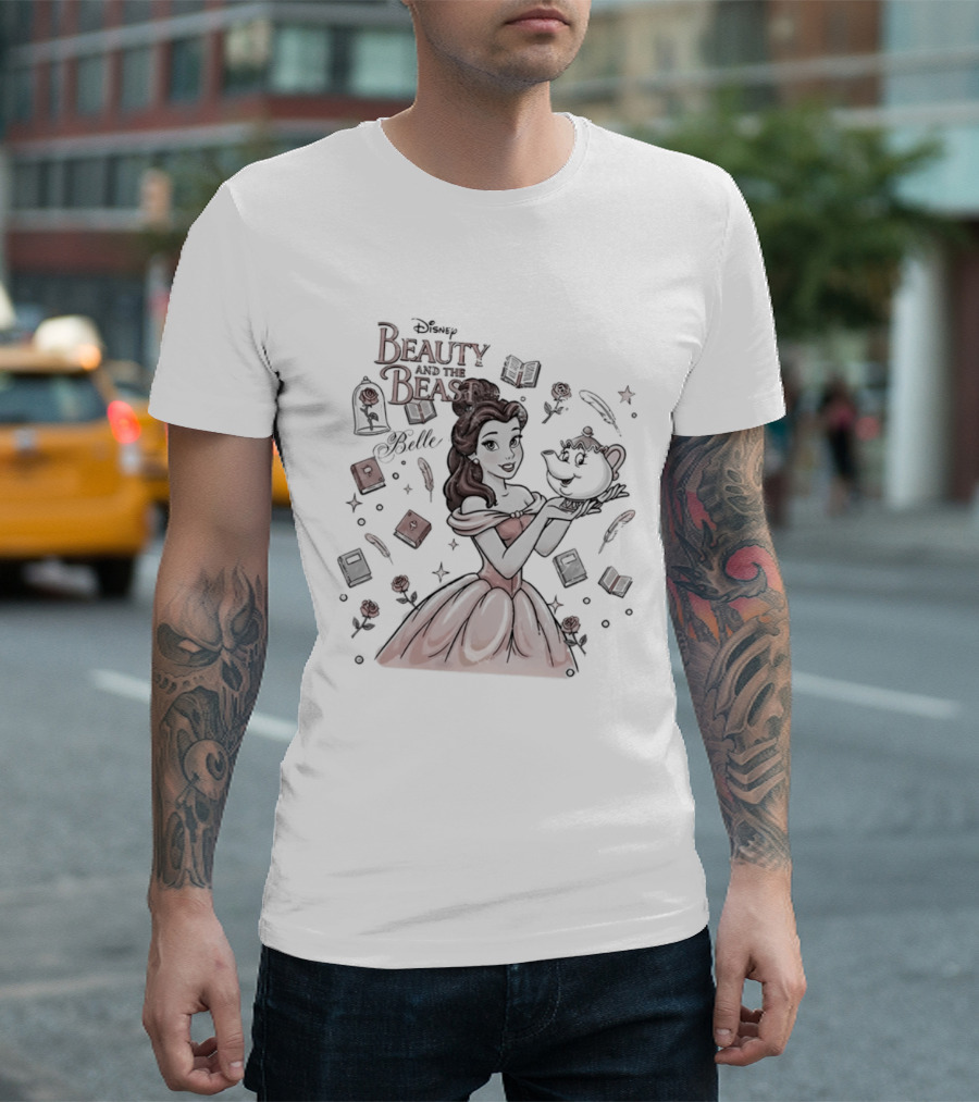 Beauty And The Beast Disney Belle With Mrs Potts T-Shirt
