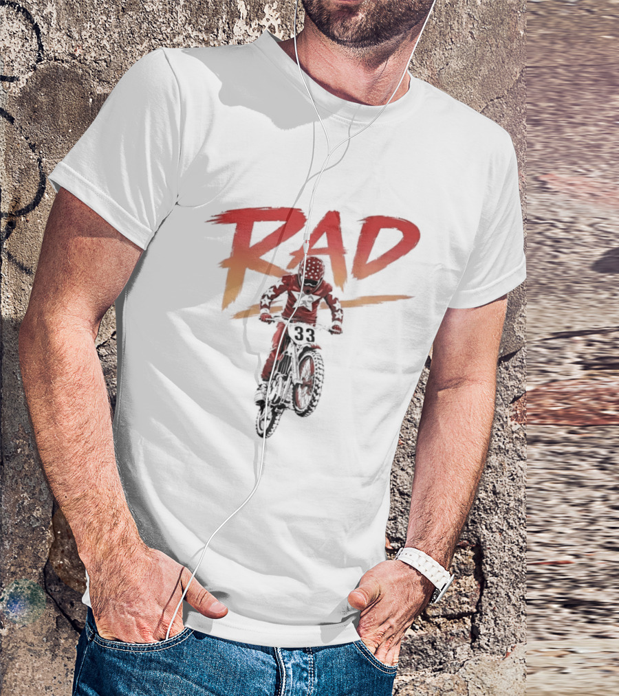 Rad 33 Motocross Rider Dirt Bike Motorcycle Adventure T-Shirt