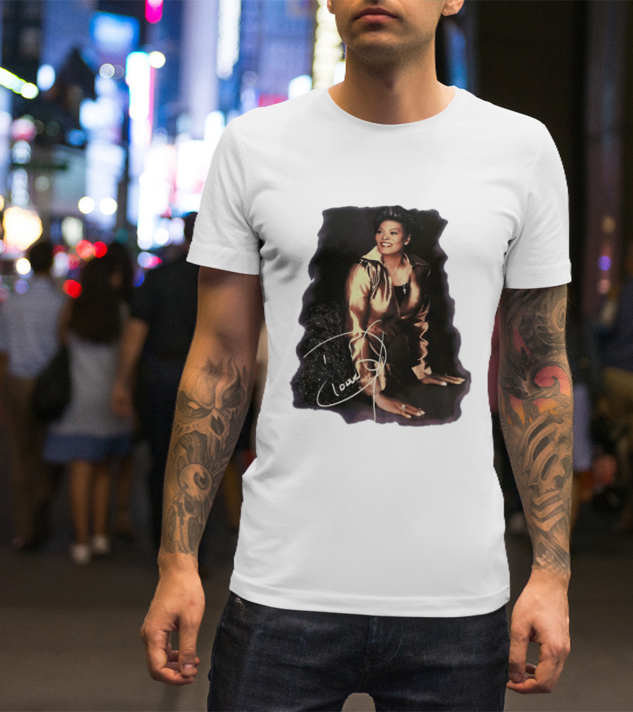 Dionne Warwick Iconic Soul Singer Legend Autographed Image T-Shirt