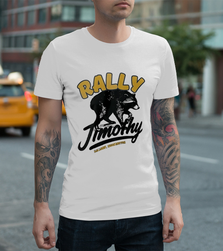 Rally Timothy Ballard Washington Black Raccoon T-Shirt