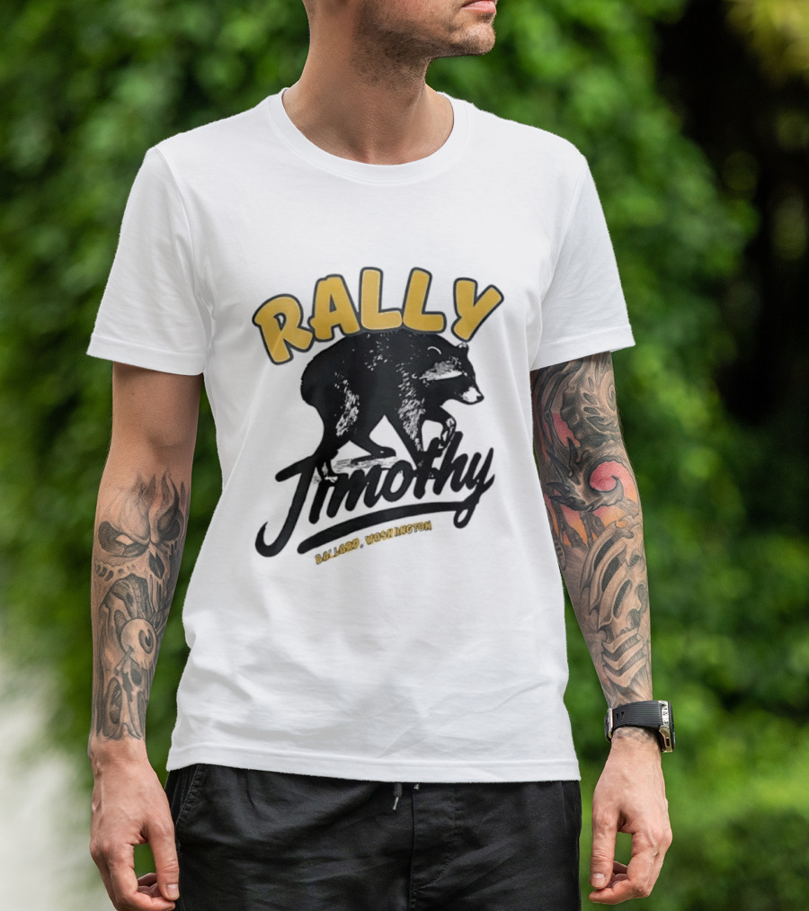 Rally Timothy Ballard Washington Black Raccoon T-Shirt
