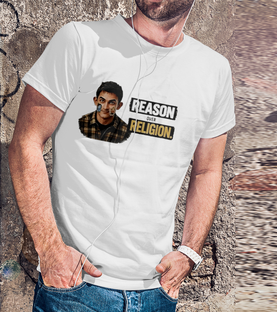 Reason Over Religion Intellectual Message T-Shirt