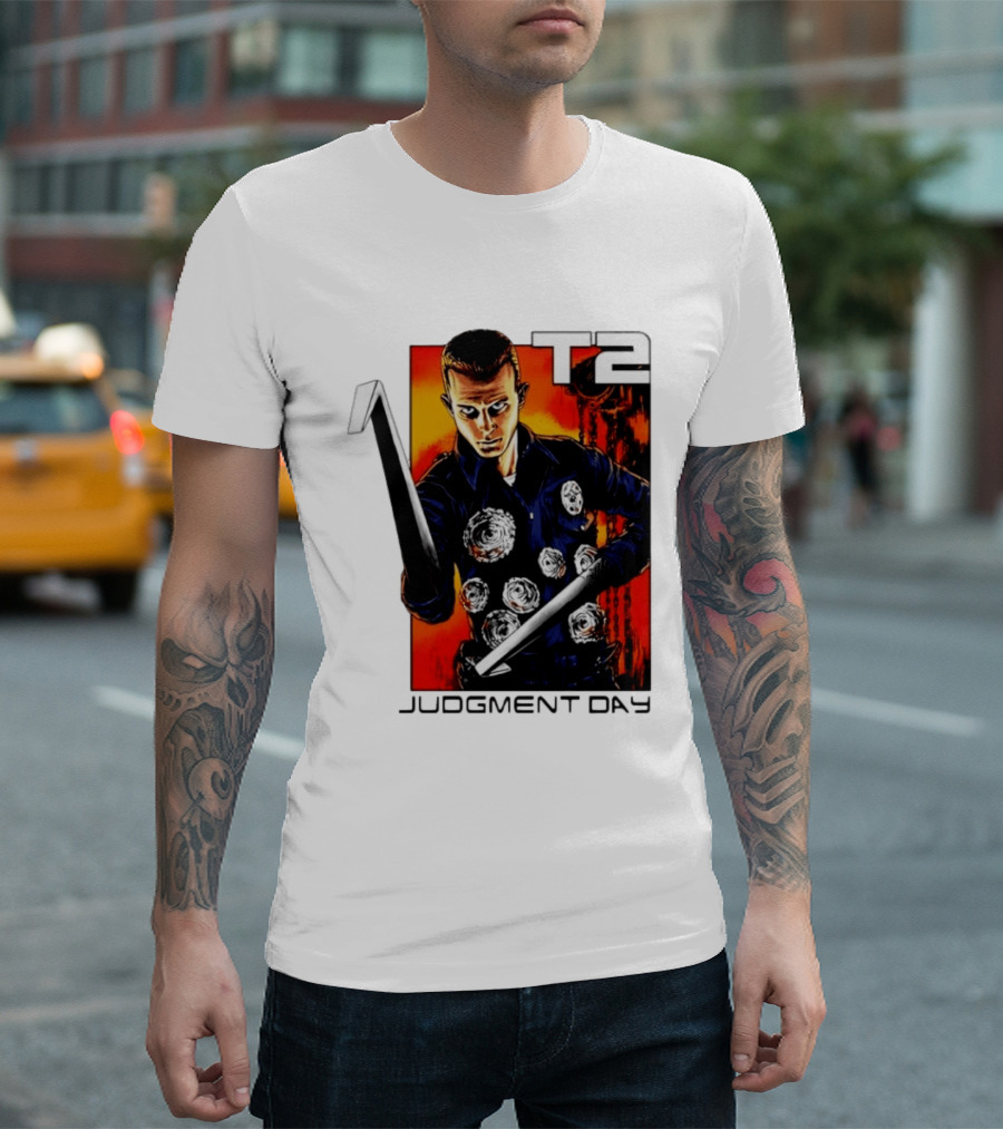 T2 Judgment Day 1000 Iconic Scene T-Shirt