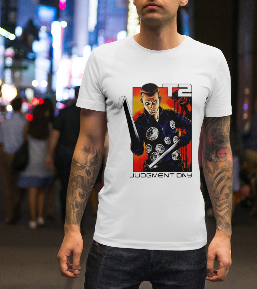 T2 Judgment Day 1000 Iconic Scene T-Shirt