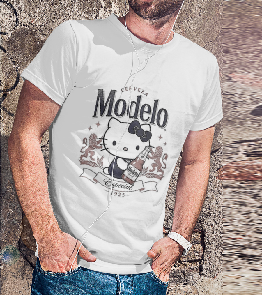 Snoopy X Modelo Especial Peanuts Hello Kitty Crossover Collaboration T-Shirt