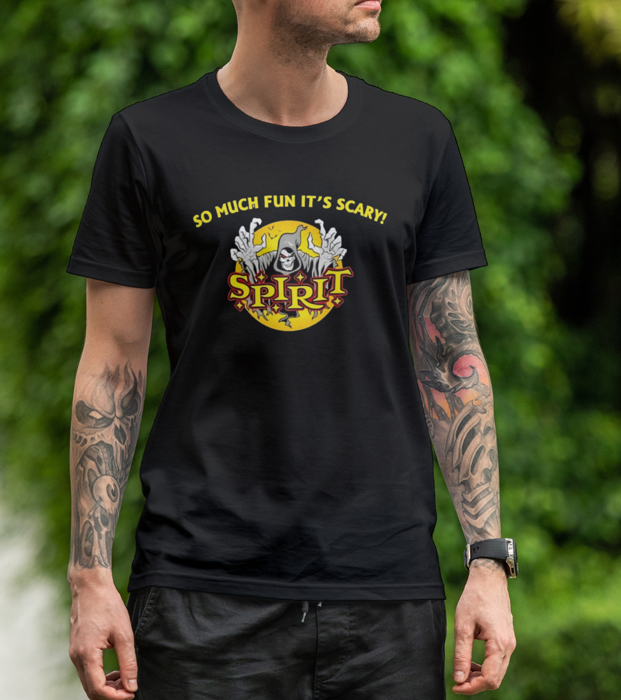 Spirit Halloween So Much Fun It's Scary Skeleton Ghost Hand T-Shirt