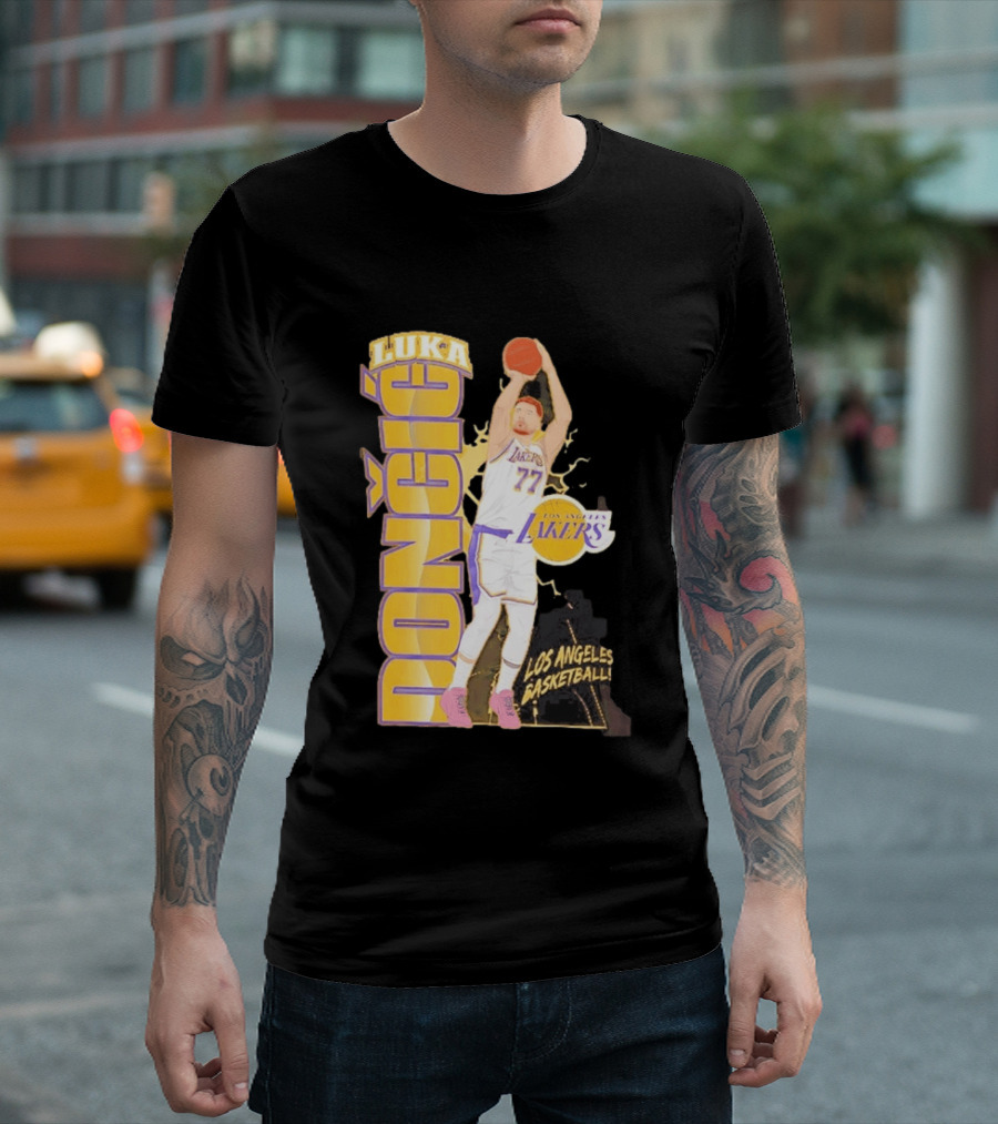 Los Angeles Lakers Luka Dončić Basketball 77 T-Shirt