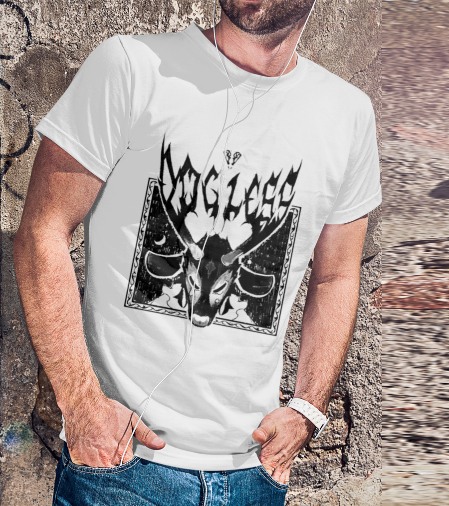 Dog Legs Gothic Skull Artwork Ward Them Off Alternative Rock T-Shirt
