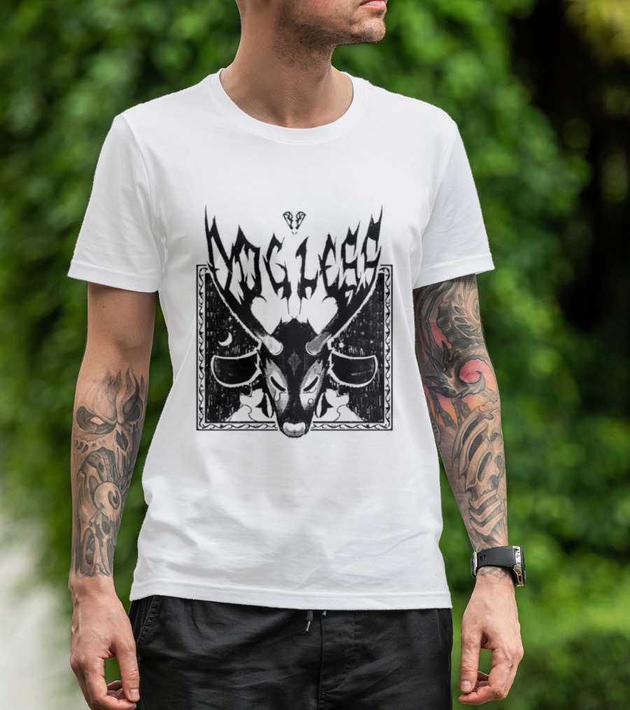 Dog Legs Gothic Skull Artwork Ward Them Off Alternative Rock T-Shirt