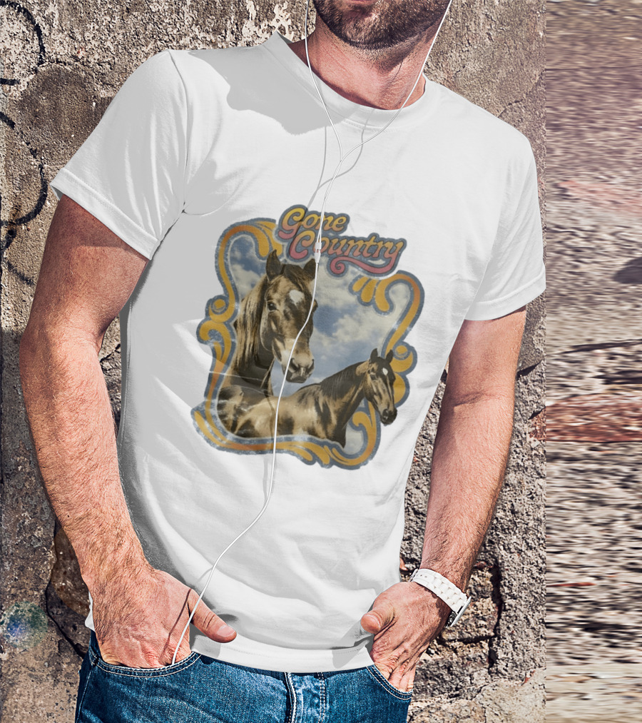 Gone Country Horses Levi's Western Equestrian T-Shirt