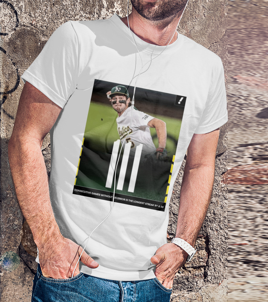 Jacob Wilson Athletics 111 Consecutive Errorless Games Record By Shortstop T-Shirt